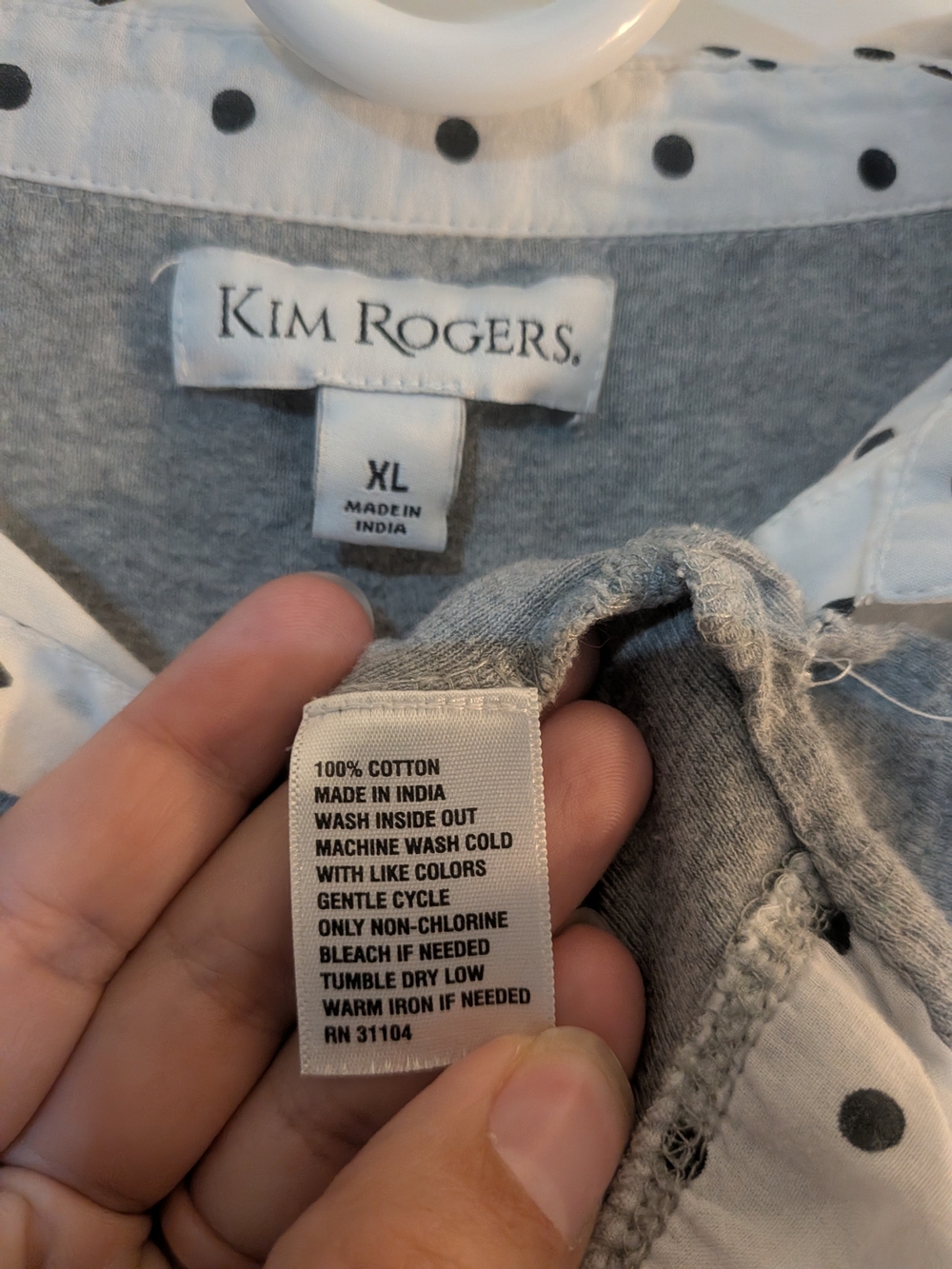 Kim Rodgers Women's Sweaters With Faux Undershirt Size XL Bundle Navy & Grey - Picture 8 of 10